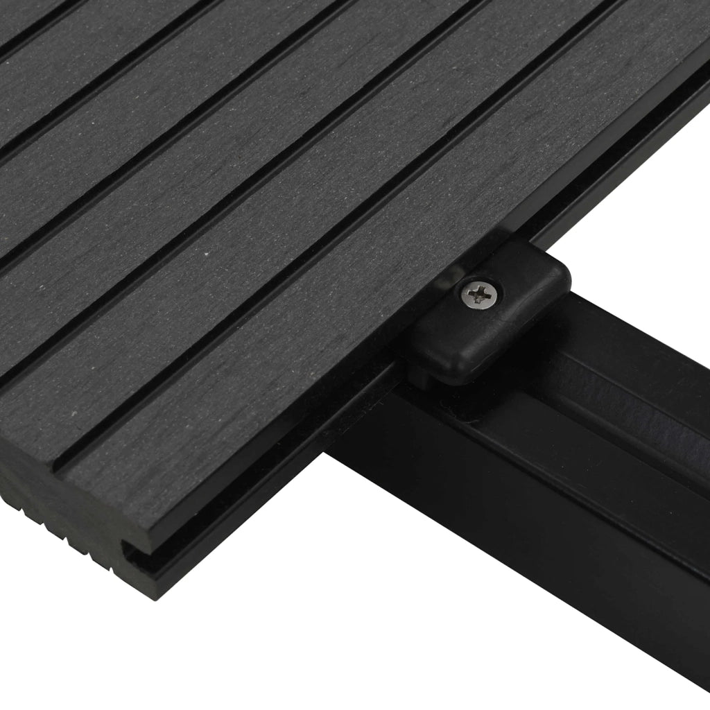 Pavimento da Deck 4 pcs Nero WPC 42046653