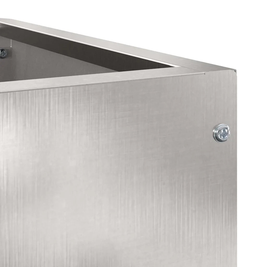 Vaso d'angolo Argento 60 x 60 x 50 cm Acciaio inossidabile 883665