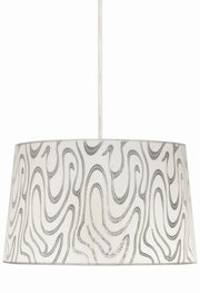 Lampada a sospensione Candellux Tiger Ø40 bianca argento