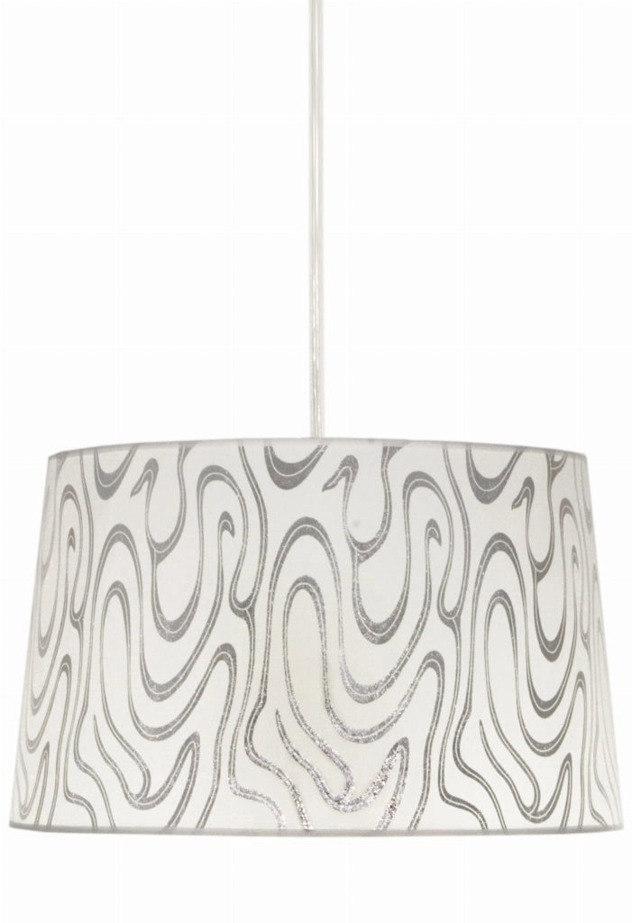 Lampada a sospensione Candellux Tiger Ø40 bianca argento