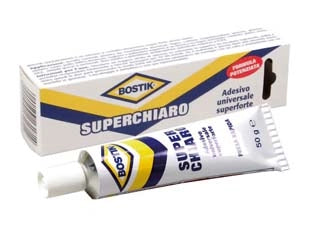 BOSTIK SUPERCHIARO- - gr.50 in tubetto - 12 pezzi BOSTIK