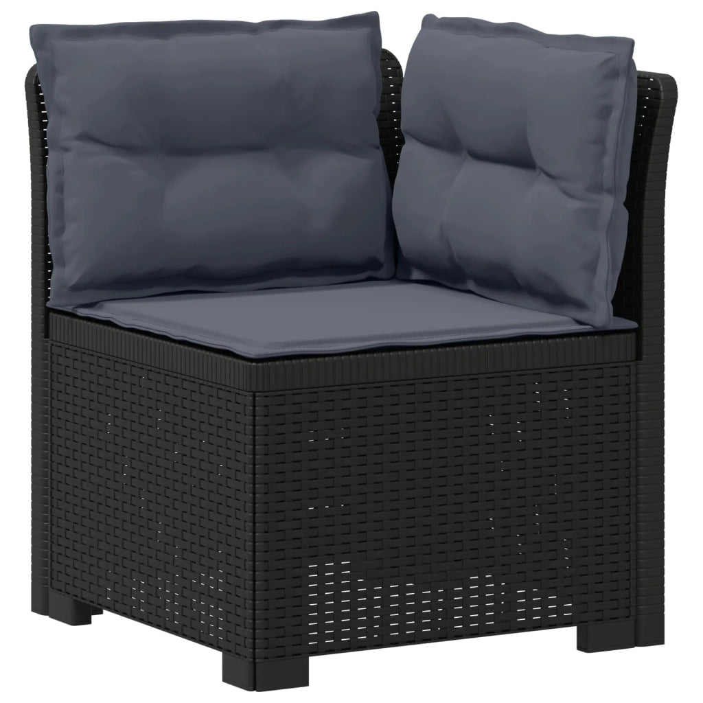 Divano 7 Posti da Giardino con Cuscini Aspetto Rattan PP 3444161