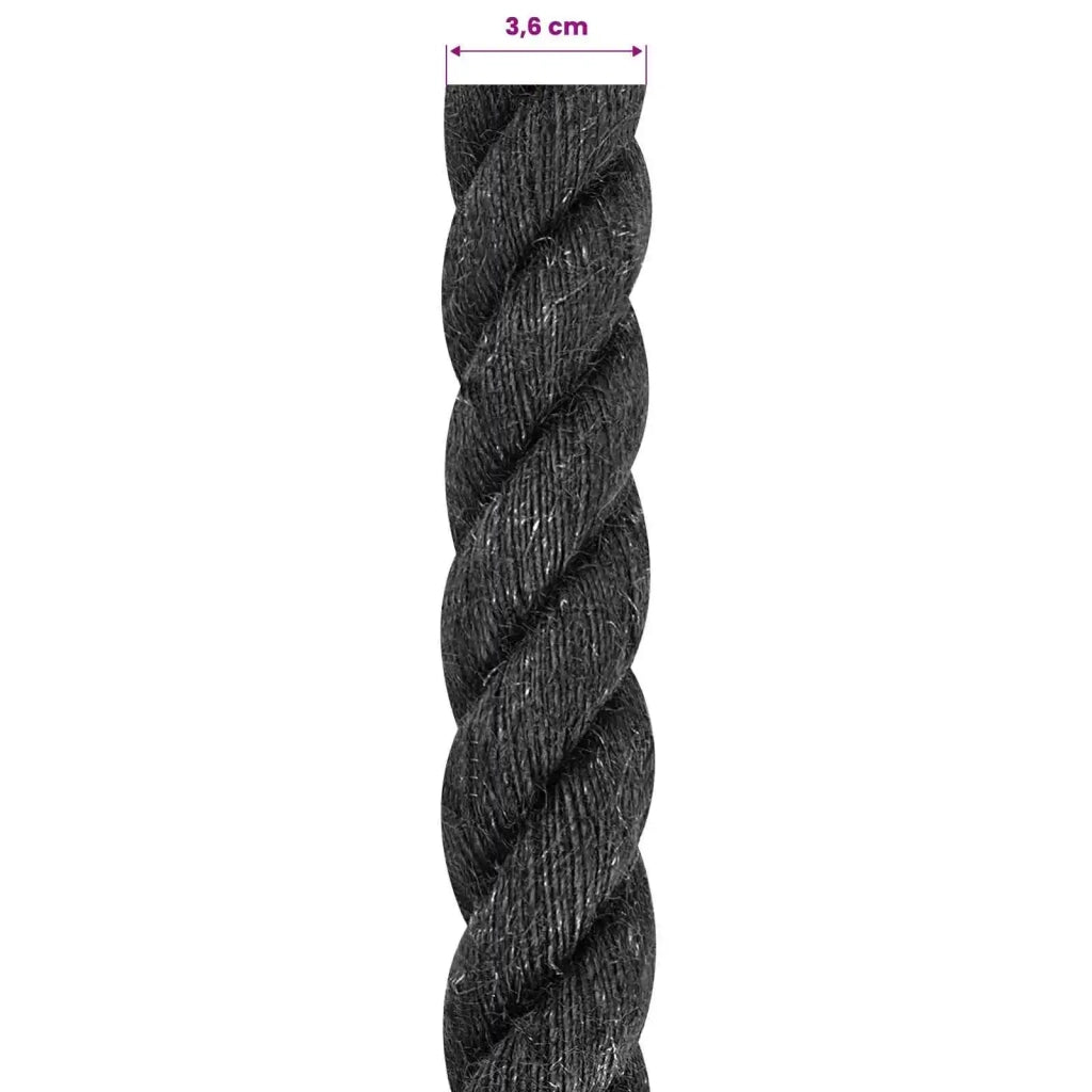 Corda | Fune di Juta 36 Nero 100% juta Tossa