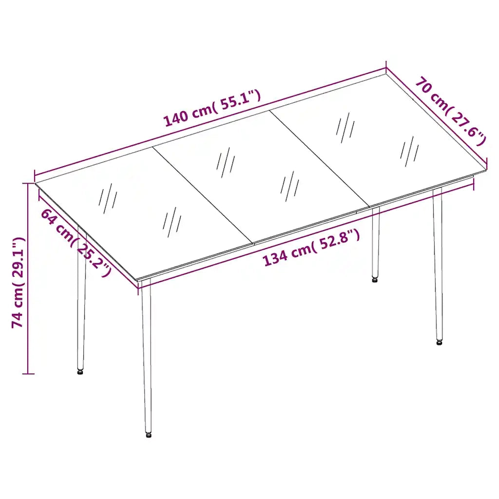 Set da Pranzo da Giardino 5 pz con Cuscini Beige in Polyrattan 3262870