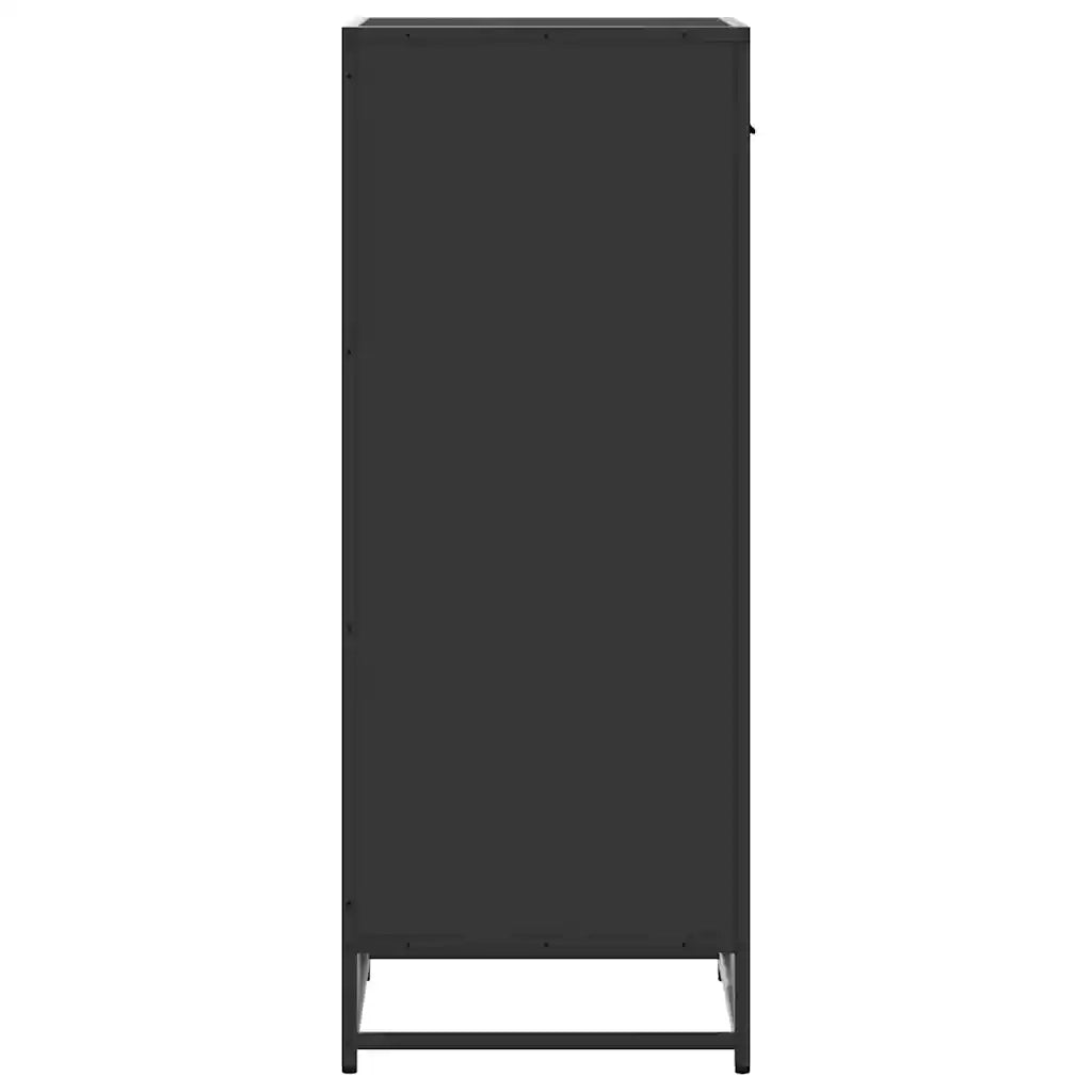 Scarpiera | Mobile per scarpe Nera 48x38x97,5 cm in Legno Multistrato