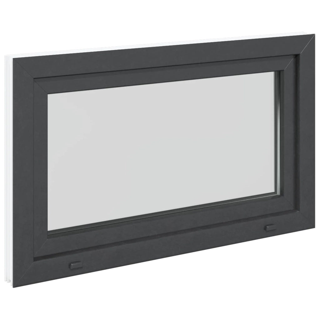 Finestra per Soffitta RISOR 100 x 60 cm PVC e Vetro Antracite CFW1942308