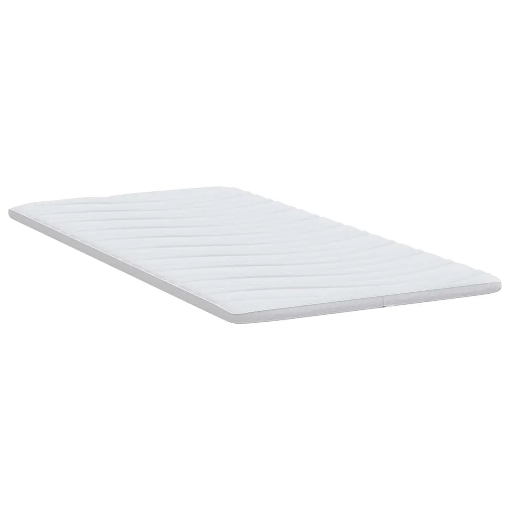 Topper per materasso Bianco 120 x 200 cm Tessuto a maglia 4106417