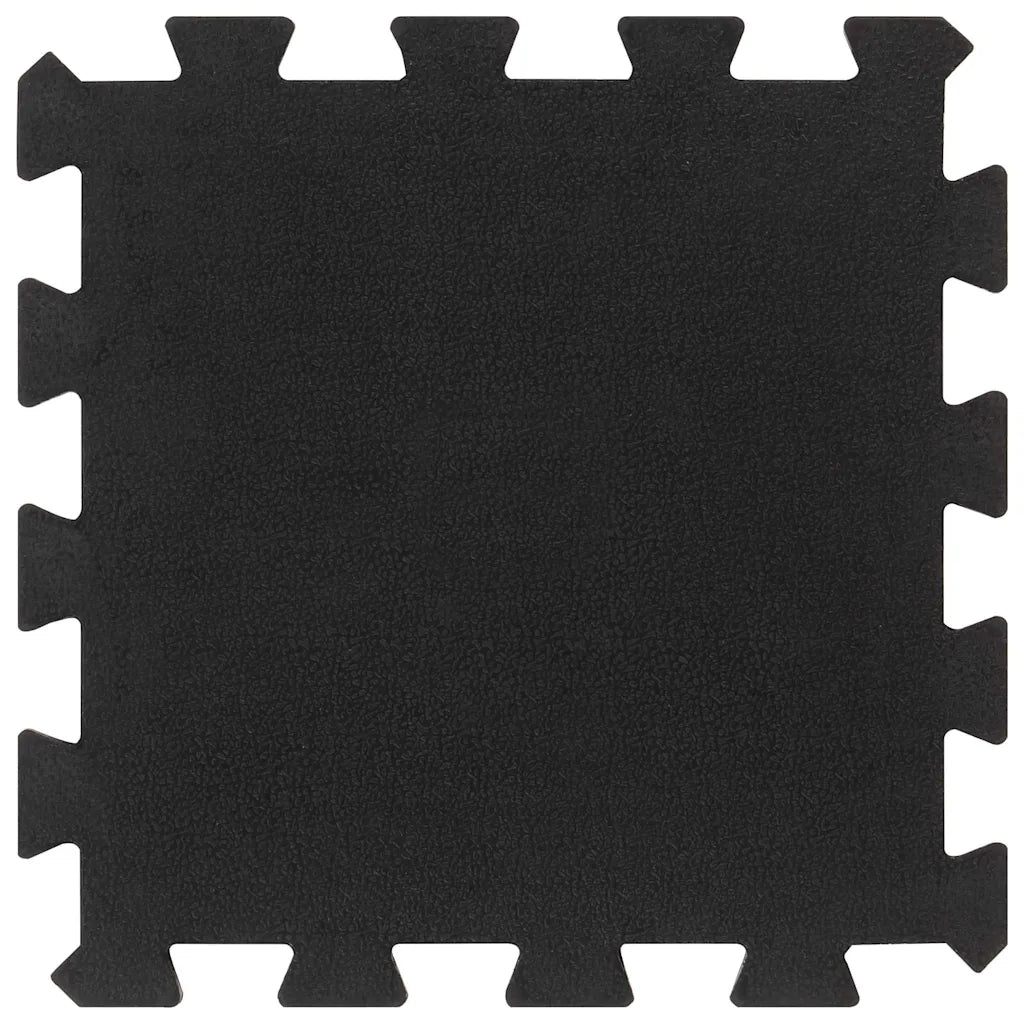 Piastrelle per Pavimenti in Gomma 16 pz Nere 16 mm 30x30 cmcod mxl 110778