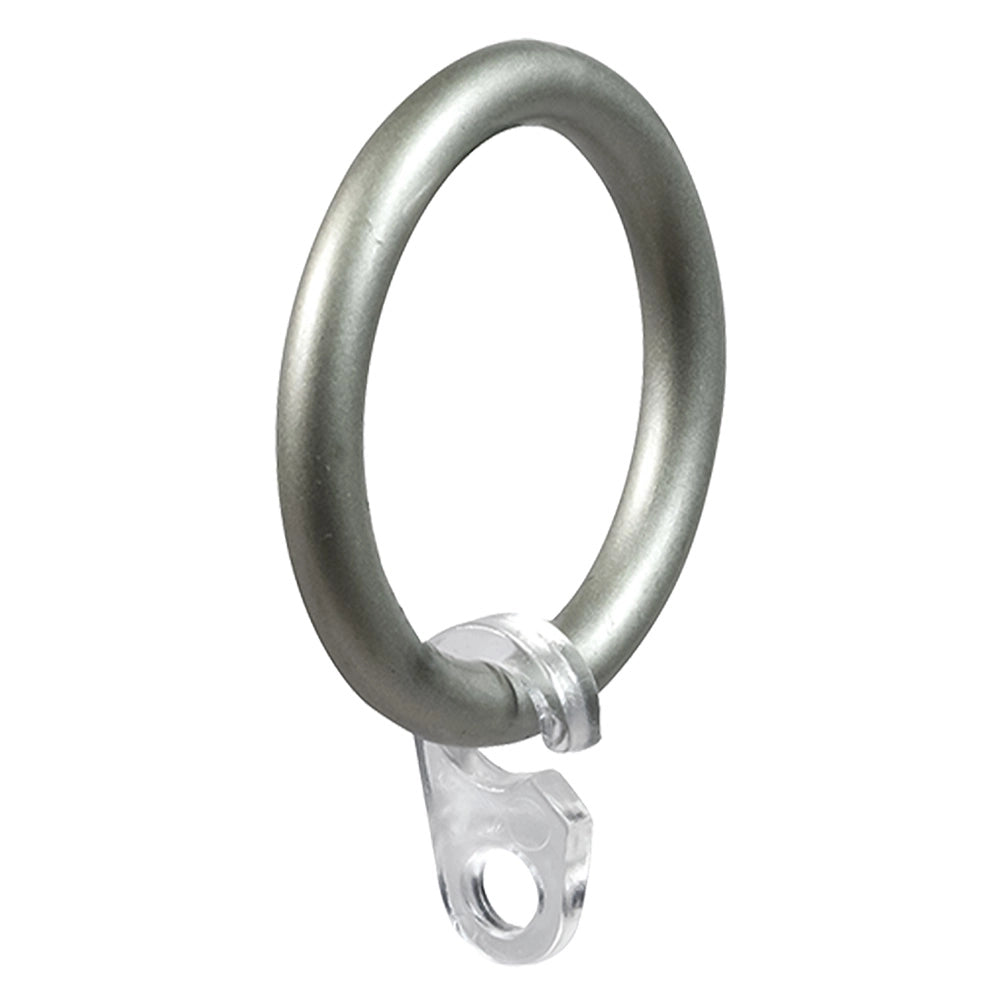 ANELLO PER SCORRITENDA col. nichel - Ø 20 mm  cf. 8 pz  - ERREBI
