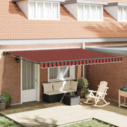 Struttura della tenda Arancione e Nero 450 × 300 cm 3330892