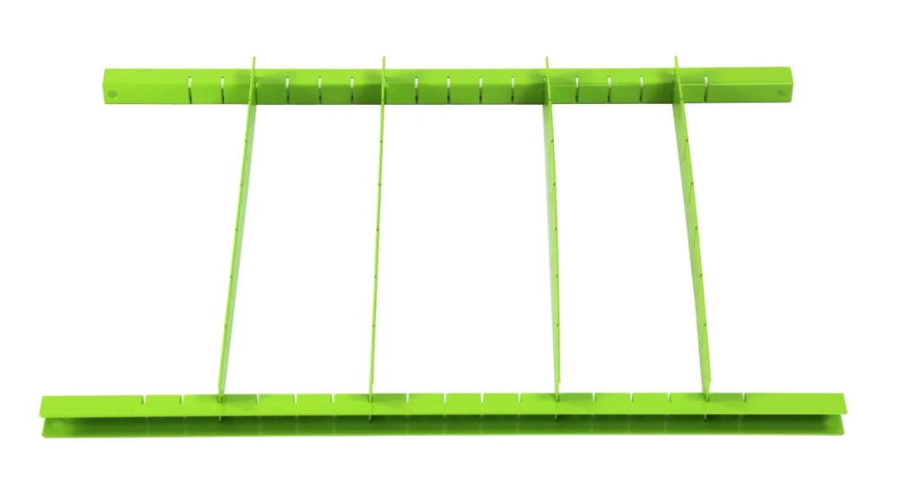 Divisori per cassetti, verdi - set, per carrelli da officina