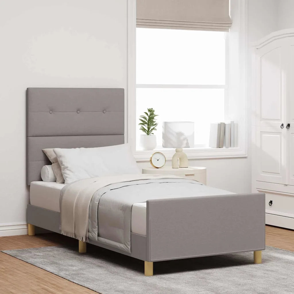 Struttura del letto con testiera Talpa 80 x 200 cm Tessuto