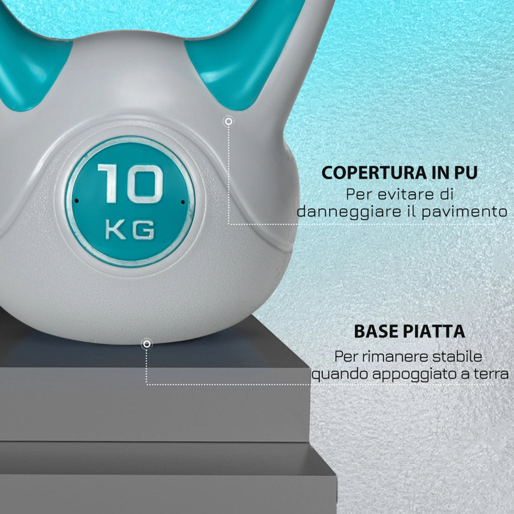 Kettlebell 10kg ¨C zephmum ¨C Sabbia, 22x16x26 cm