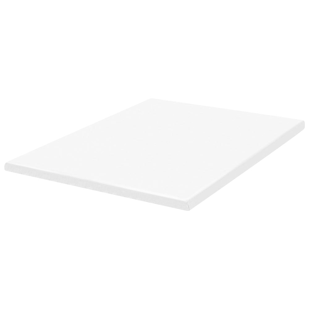 Coprimaterasso in schiuma bianco 140 x 200 cm comfort morbidezza