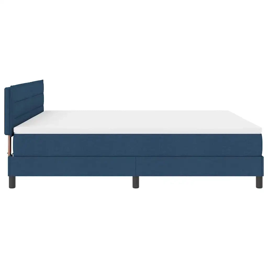 Letto a molle con materasso con led Blu 180 x 200 cm Tessuto 3342155