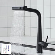 Lagedruk keukenkraan 360° rotativa, 3 sproeistati, rottura stagna, per boiler/attrezzatura sottostante