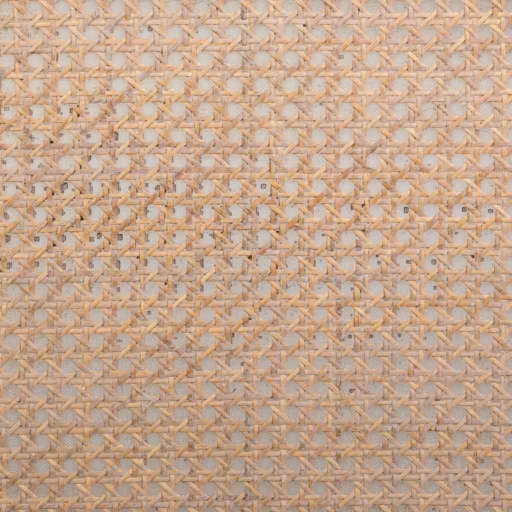 Sgabello in legno e rete marrone 110x37x47h