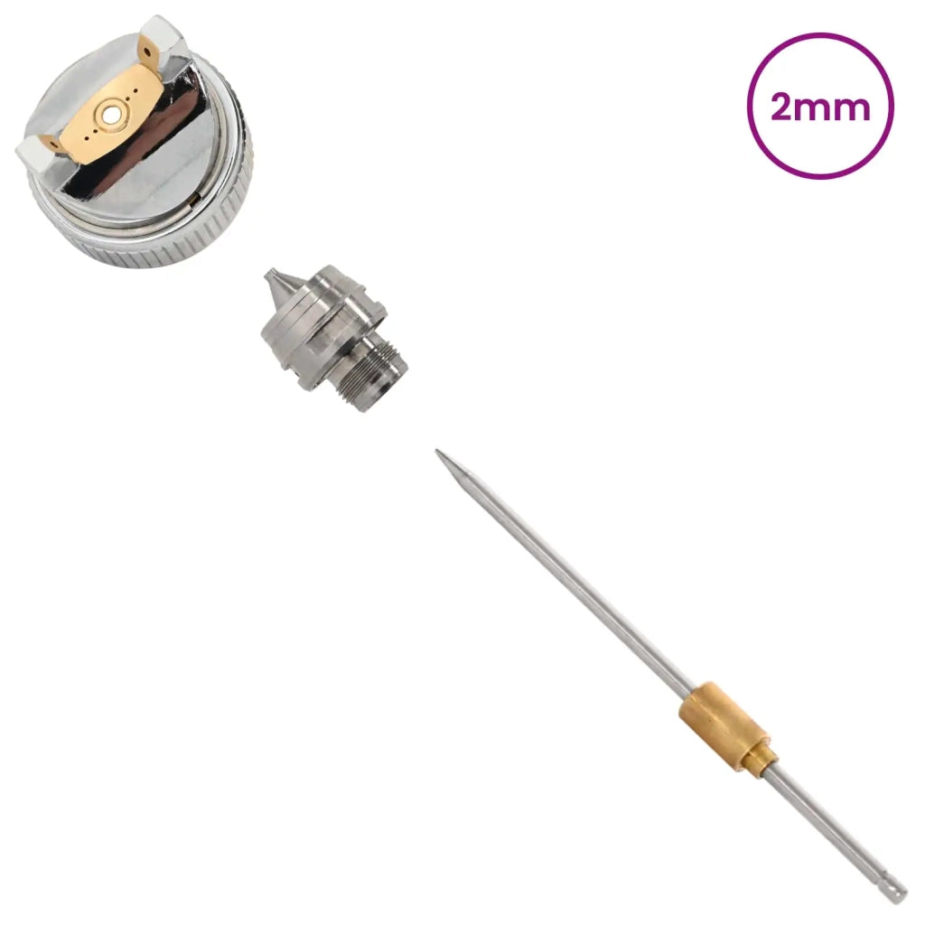 Ugello per Spruzzatore HVLP Ugello da 2 mm Argento Acciaio Inox 42041873