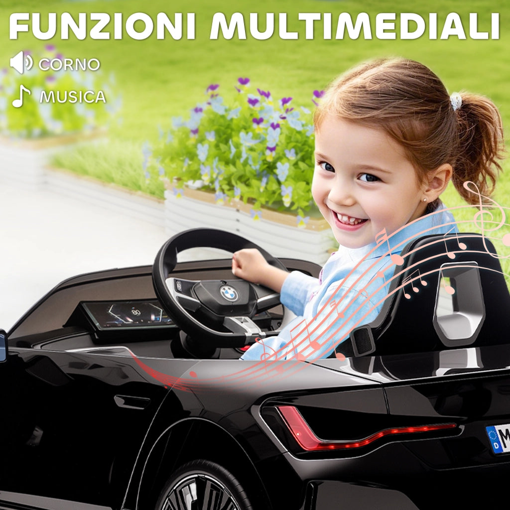 Macchina Elettrica per Bambini ¨C Minimal ¨C 115x67x45 cm, Nera