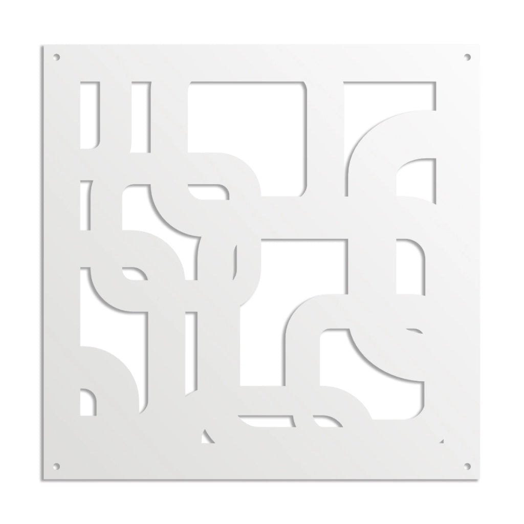 SMART - Pannello in PVC traforato - Parasole Colore: bianco, Misura: 48x48 cm