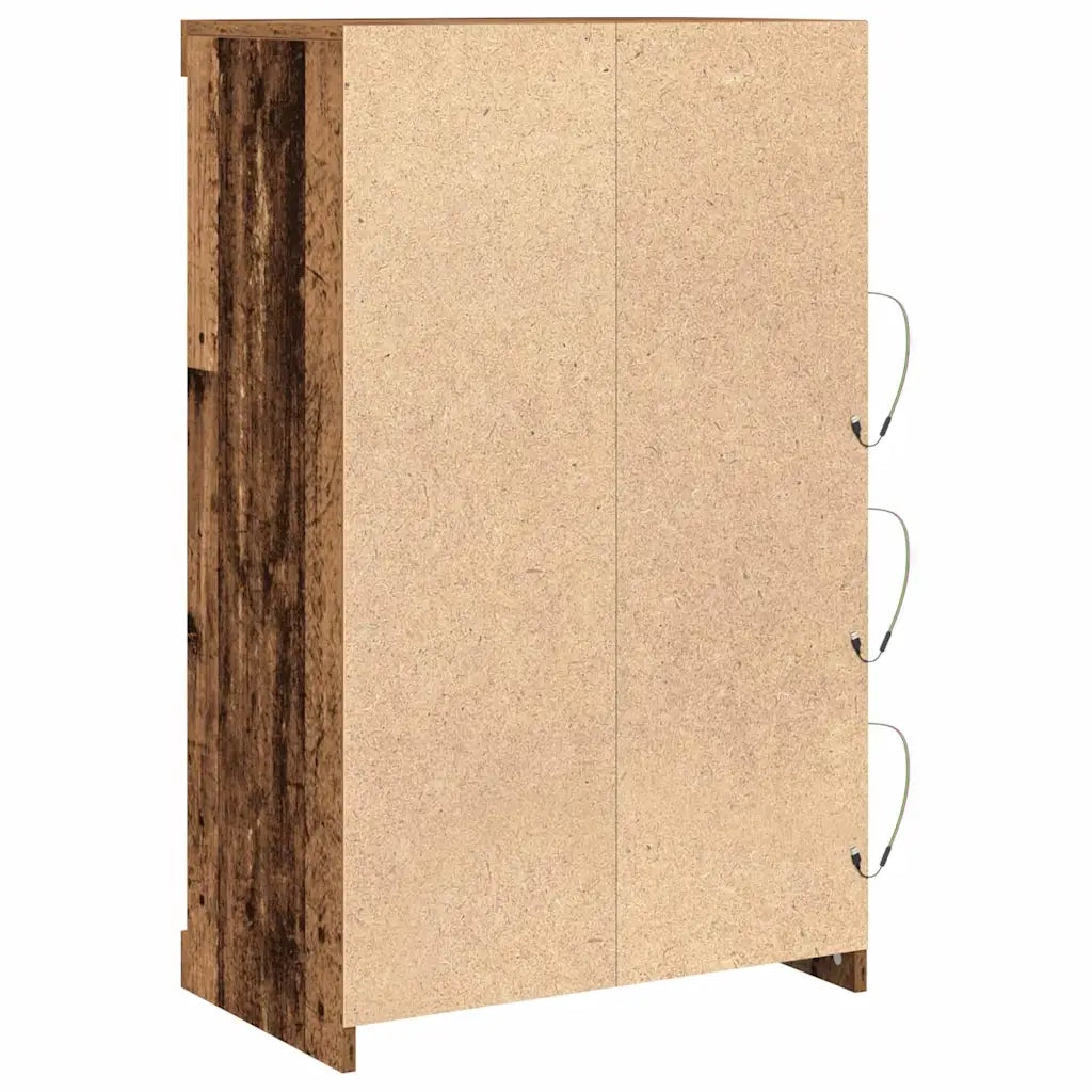 Credenza | Madia LED Legno vecchio 60,5 x 37 x 100 cm Legno multistrato