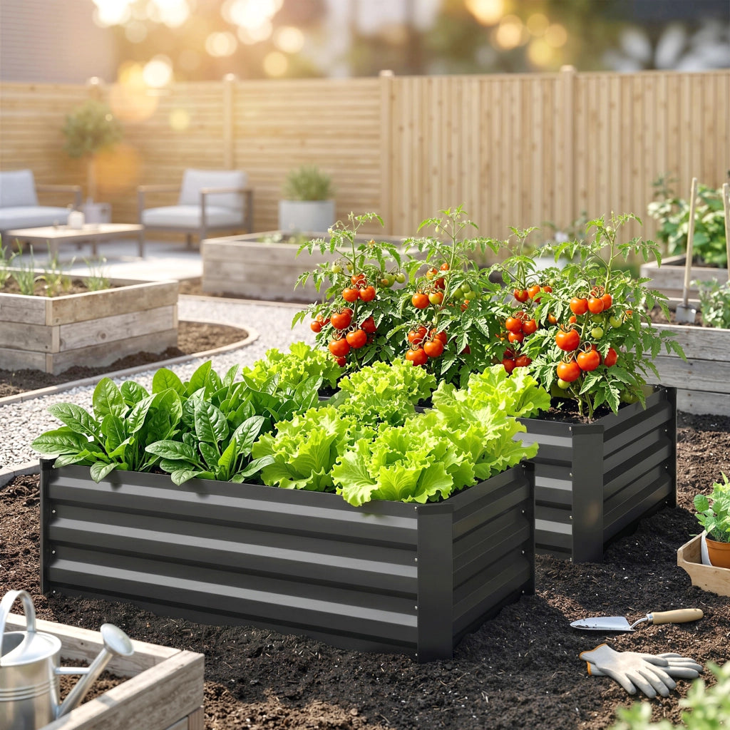 Hochbeet da Giardino ¨C zephmum ¨C Grigio Scuro 100x60x30 cm