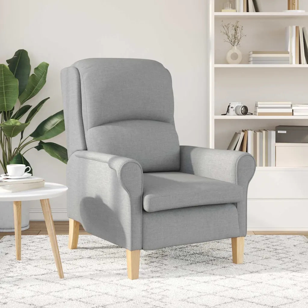 Poltrona | Sedia Relax Grigio chiaro Tessuto