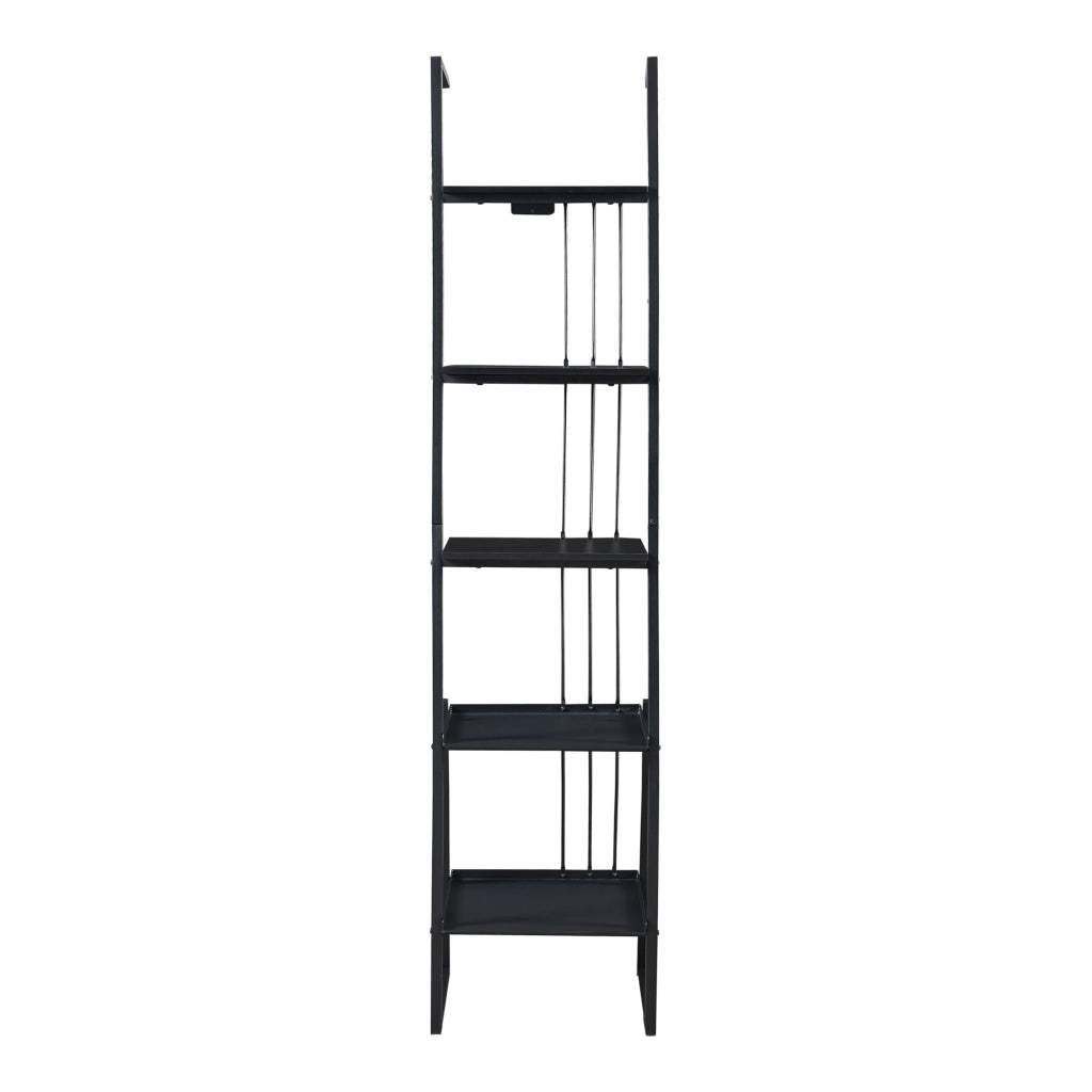 Set Storfjord Composto di 3 Scaffali a Scala - Nero [en.casa]