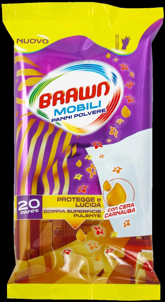 BRAWN PANNI LUCIDANTI PER MOBILI 20PZ