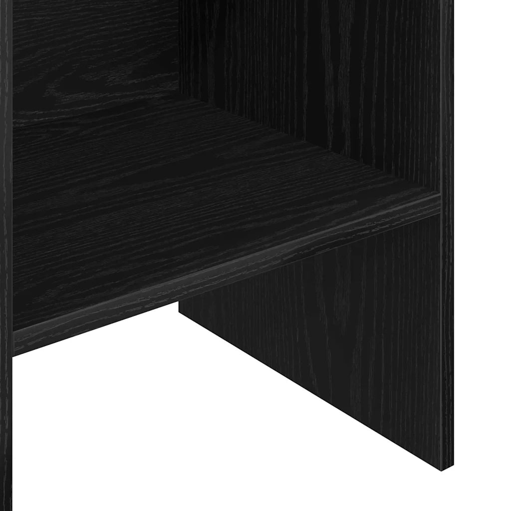 Armadio per Libri 5 livelli 40 x 35 x 180 cm Rovere Nero 875020