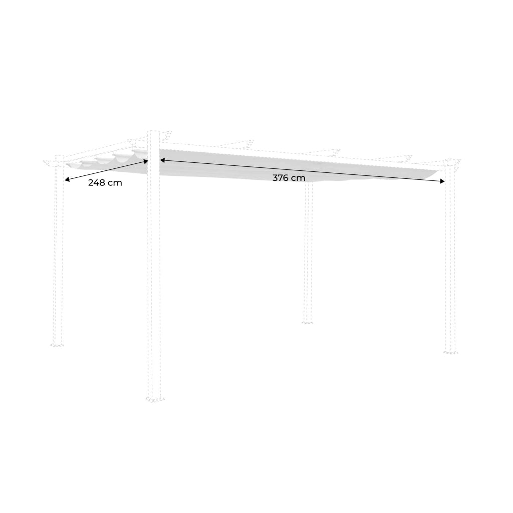 Copertura del tetto per pergola isla 3x4m