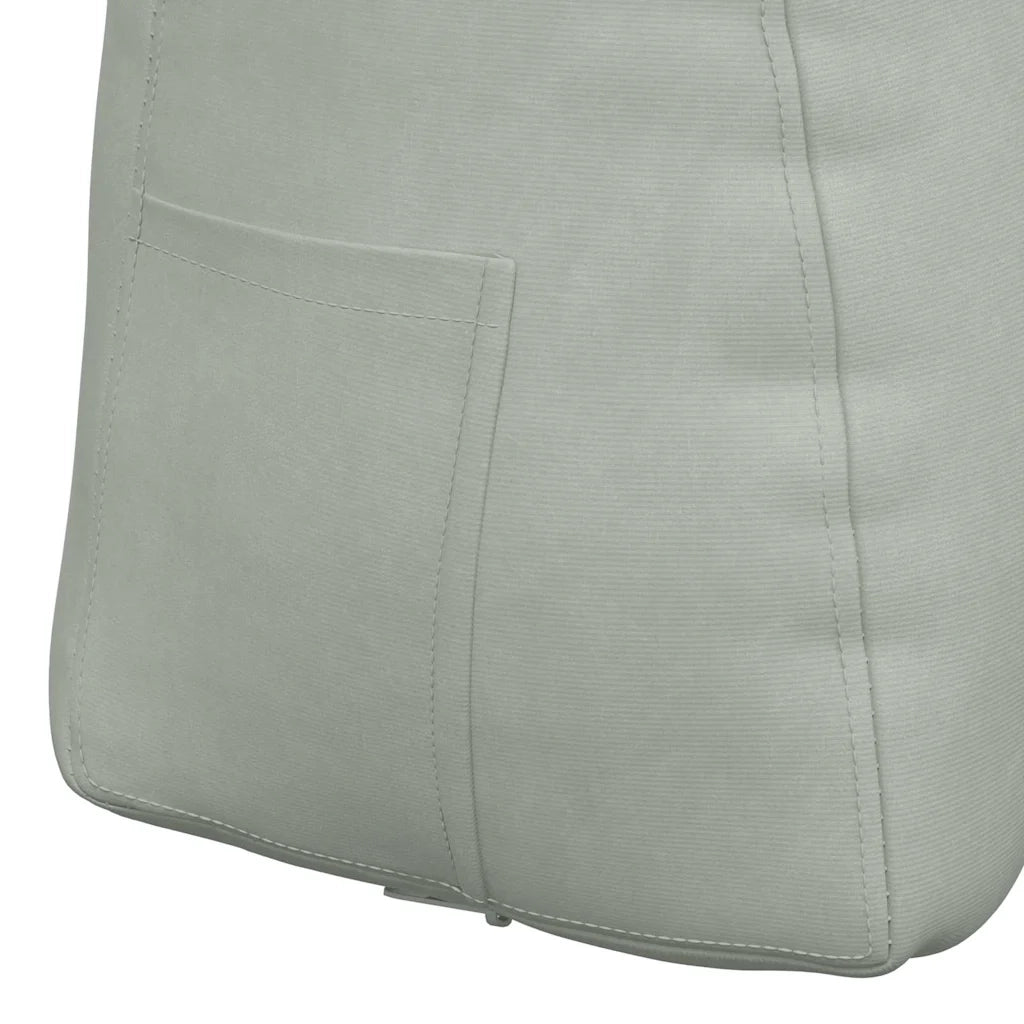 Cuscino per Schiena Grigio chiaro 45 x 24 x 50 cm Velluto 42014371