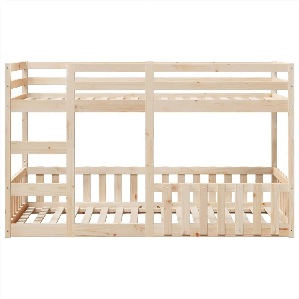 Letto singolo | Letto per adulti | Letto a Castello 80x200 cm in Legno Massello di Pino