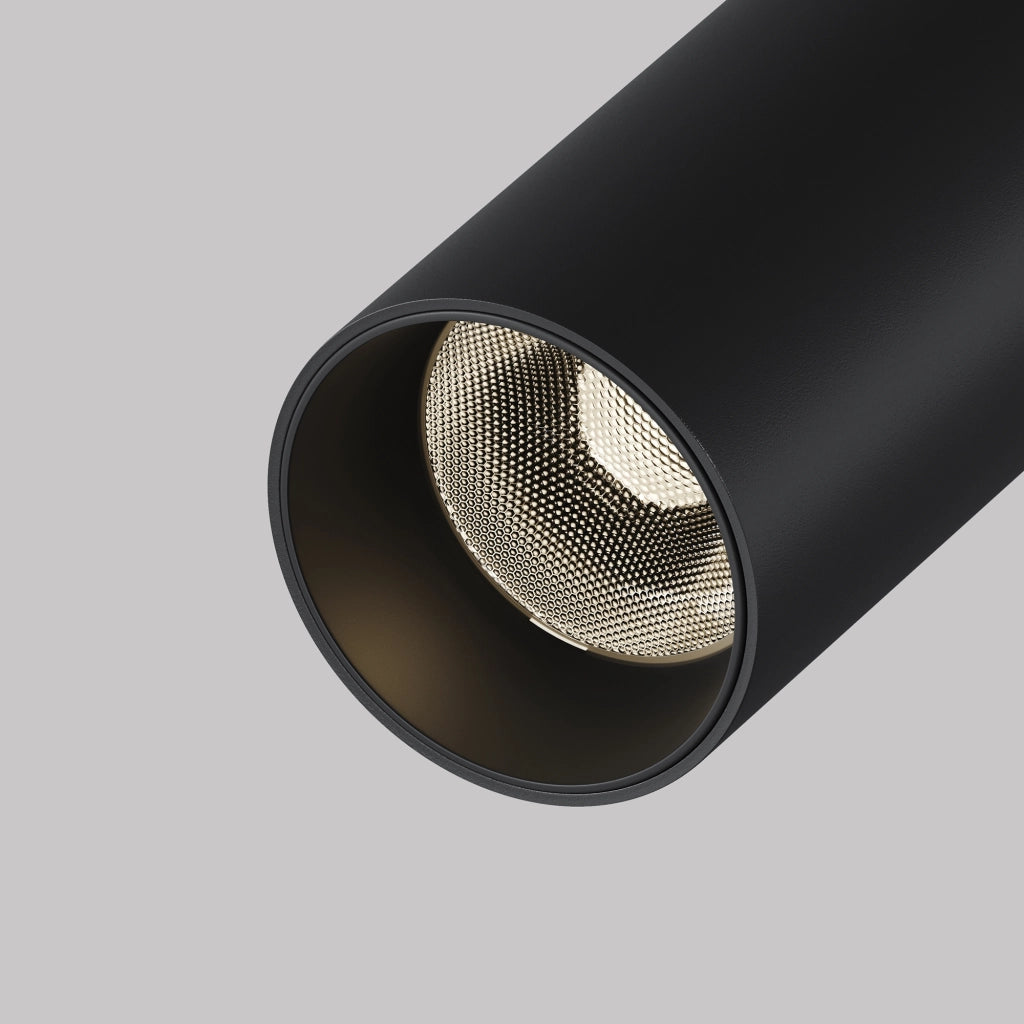 Maytoni Plafoniera moderna Focus T 1 luce LED integrato nero alluminio