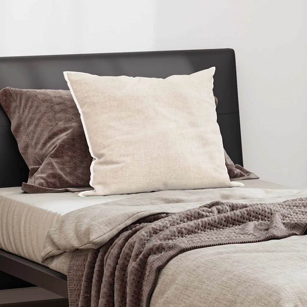 Cuscino con cuscino Bianco 70 x 50 x 20 cm Cotone e Poliestere 42007796