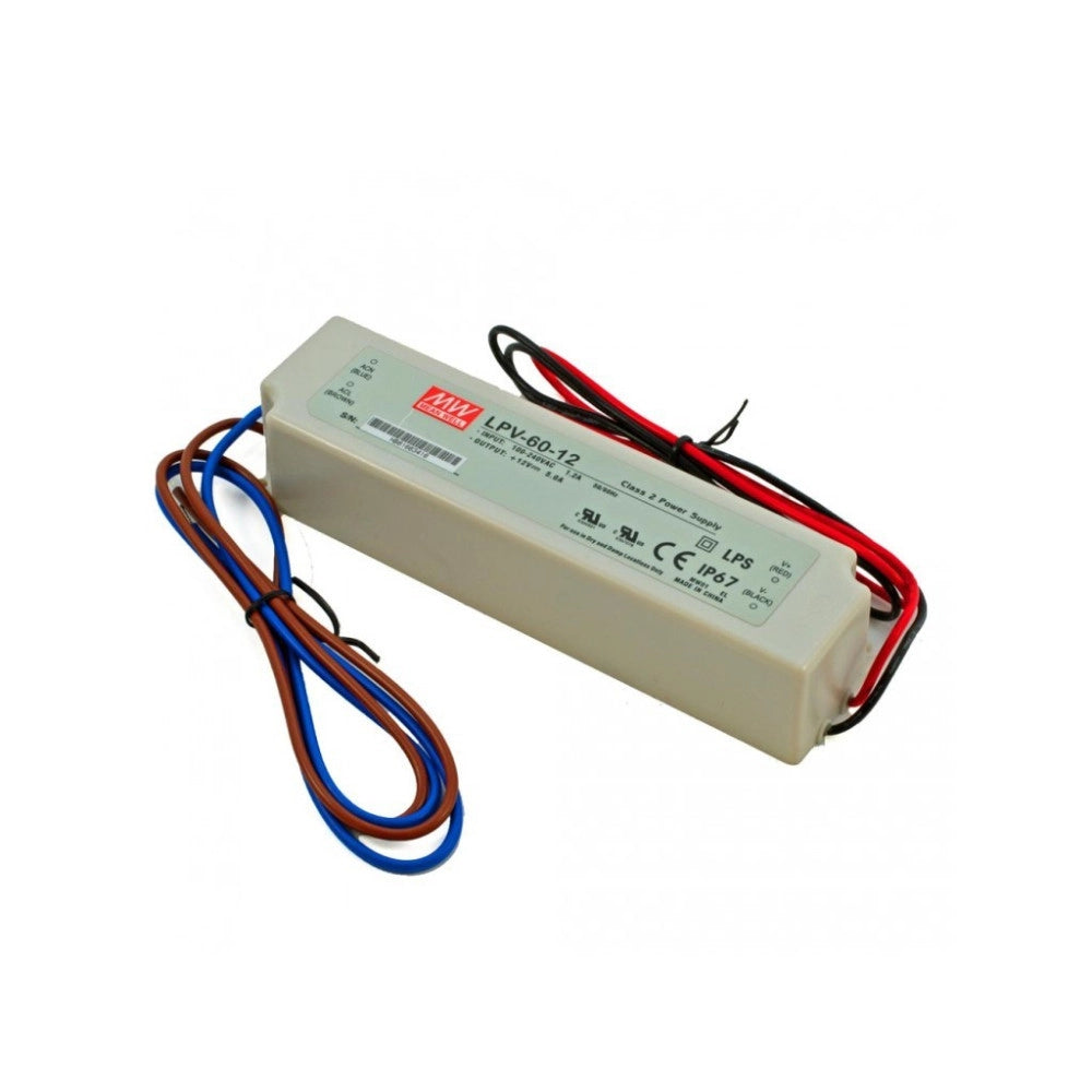Trade Shop - Trasformatore Driver Alimentatore Per Strisce Strip Led Faretti 60 W Watt -