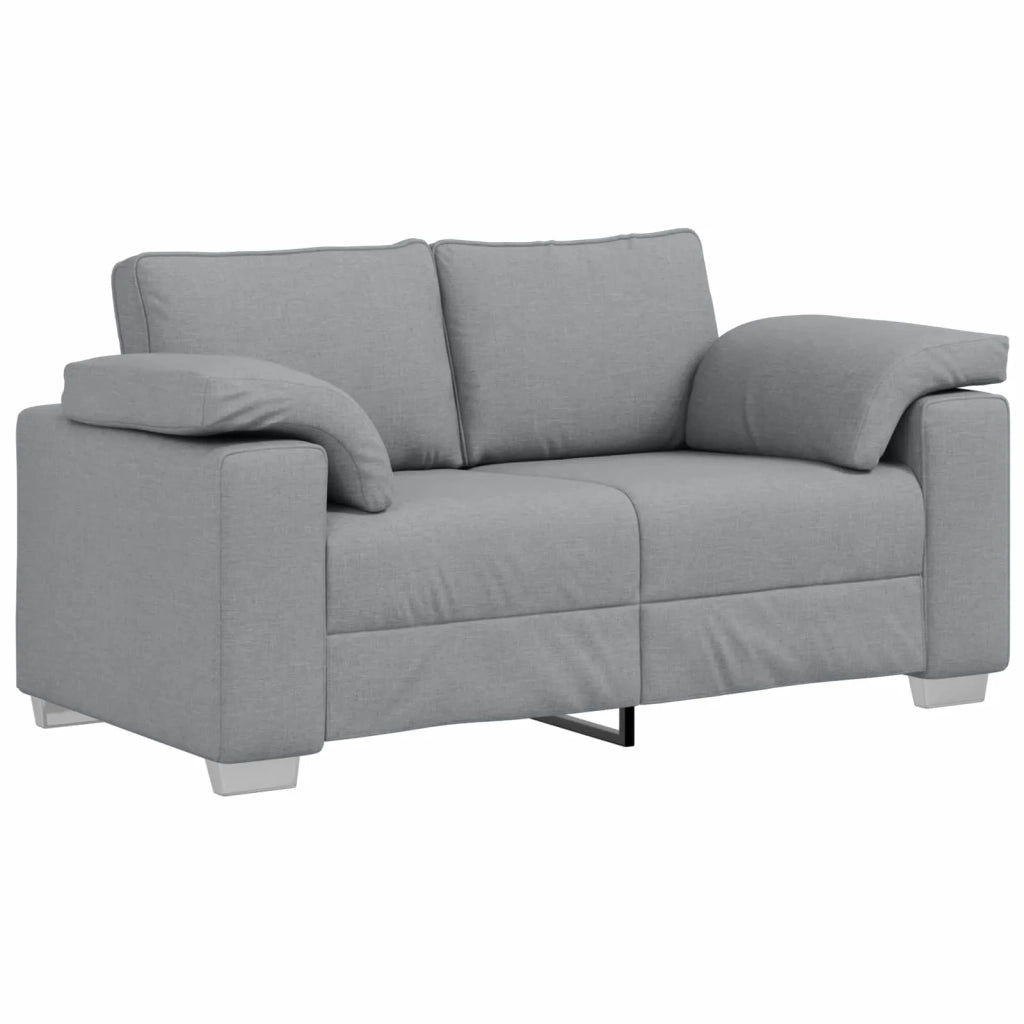 Divano 3 pcs Grigio chiaro 219 x 80 x 82 cm Tessuto misto lino 3324658