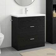 Set di mobili per il bagno Rovere Nero 81 x 40 x 84,5 cm 3404375