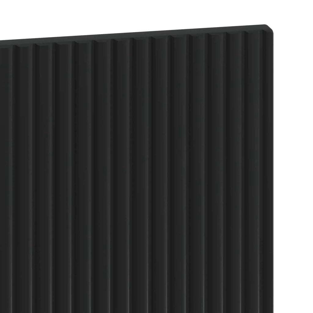 Testiera da Muro HAARLEM Nero Legno ingegnerizzato 896966