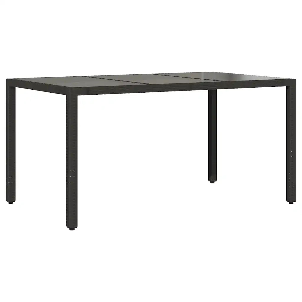 Set Bistrò da Giardino 5 pz con Cuscini in Polyrattan Nero 3277137