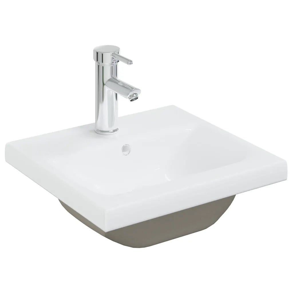 Set Mobili da Bagno 5 pz Grigio Cemento in Legno Multistrato 3324904
