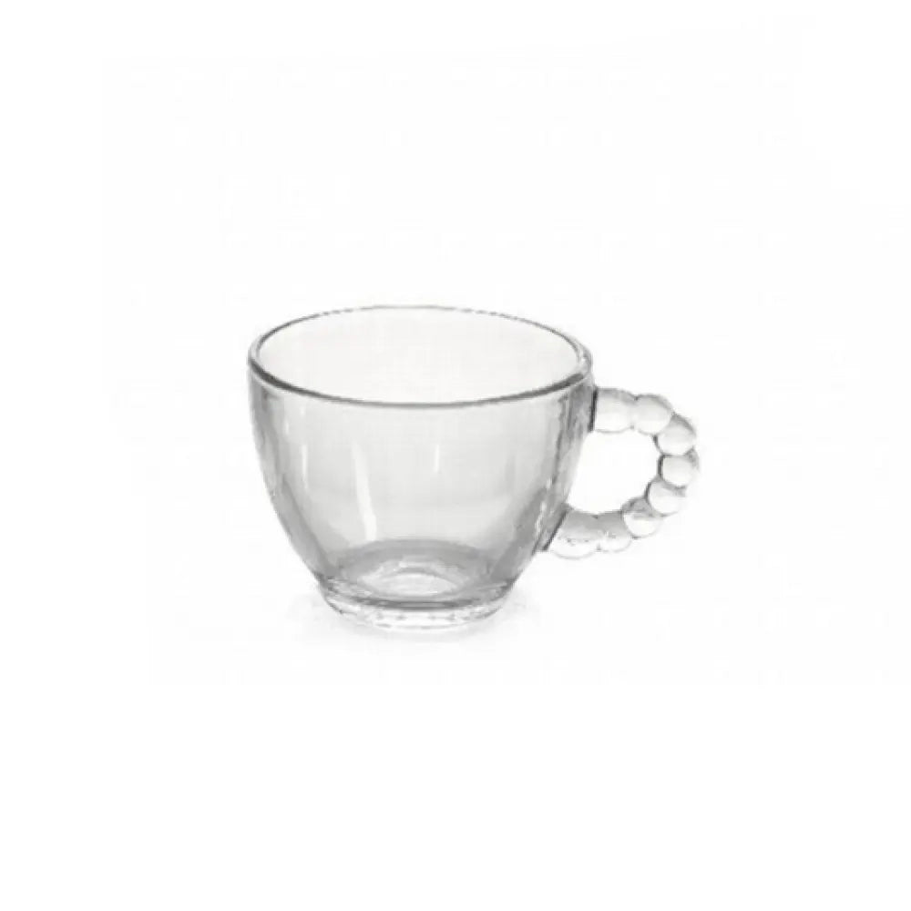 Set 6 tazze Tè Cappucino in vetro Pearls Aurea cc220