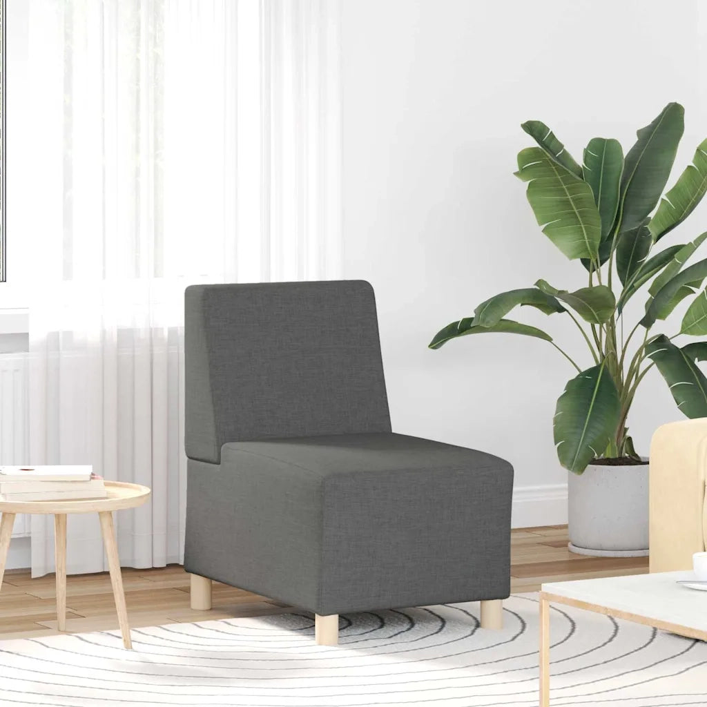 Unità di Divano Modulare Senza Braccioli 3 pcs Grigio scuro 3399793