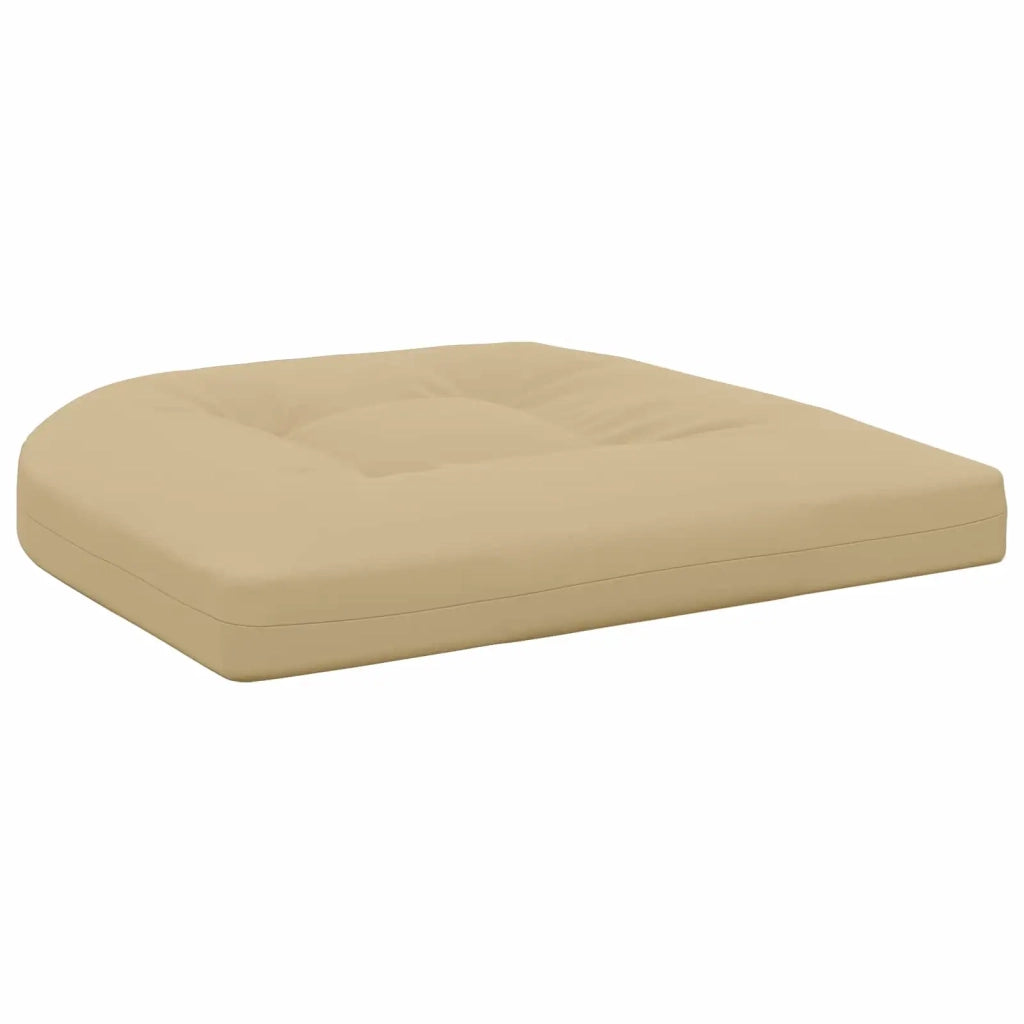 Cuscini per Sedia in 4 Pezzi 4 pz 100% Poliestere Beige 945294