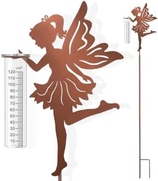Regolatore di Pioggia per Giardino con 11 Decorazioni - 110 cm Resistente all'Uso Esterno