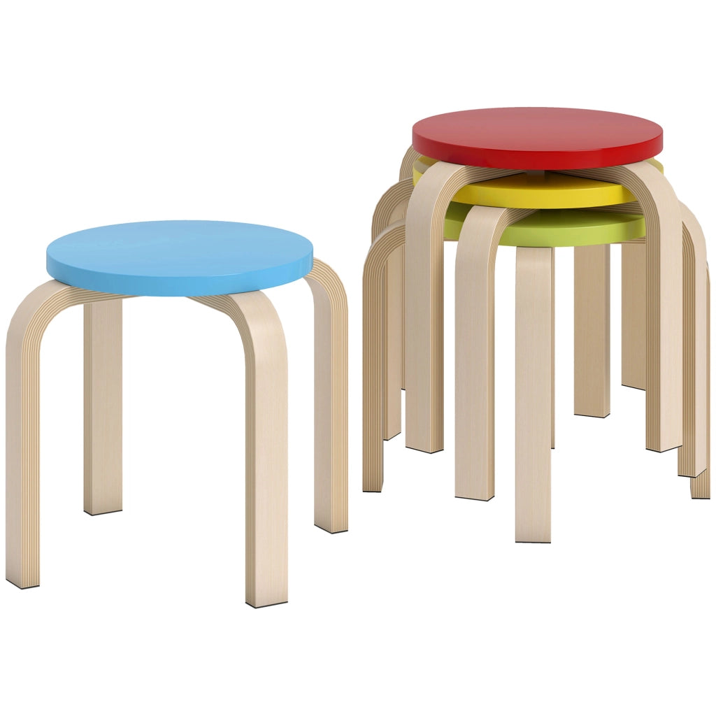 Sgabelli impilabili ¨C Minimal ¨C multicolore, compensato di betulla