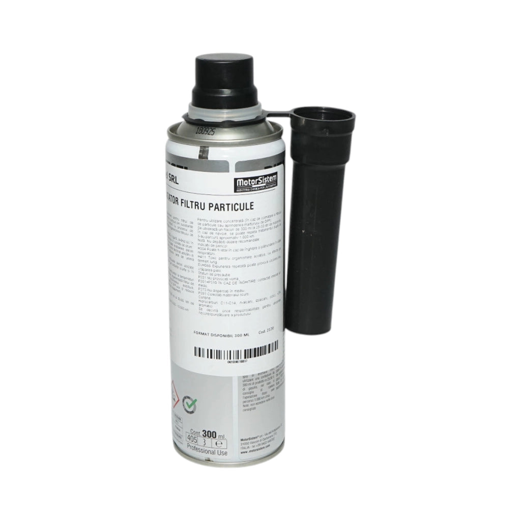 Additivo professionale per gasolio per la pulizia e la rigenerazione del filtro antiparticolato DPF/FAP 300ml MotorSistem