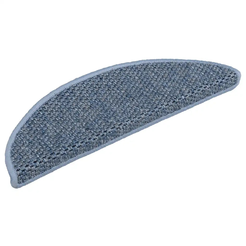 Tappeti Autoadesivi per Scale Aspetto Sisal 30pz 56x17x3 cm Blu 3365862