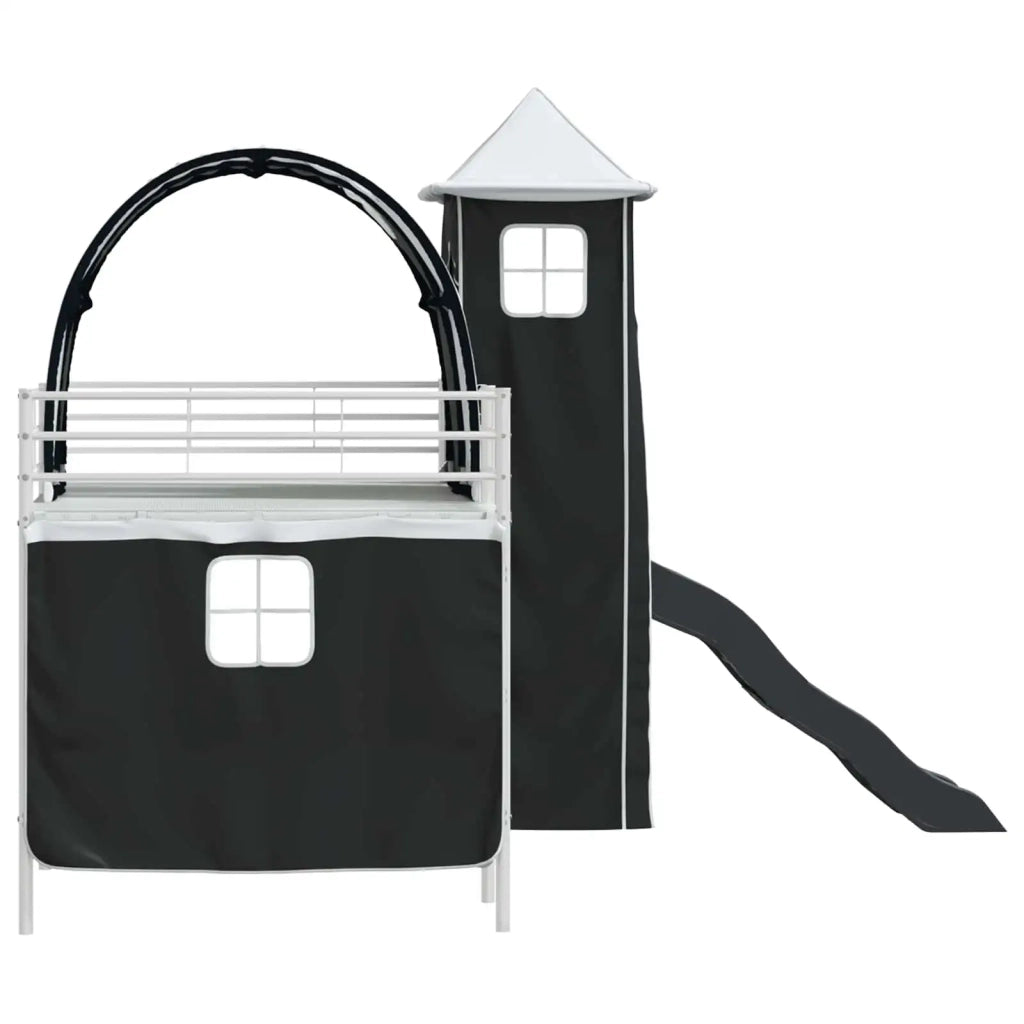 Struttura del letto loft per bambini Bianco e Nero 107 x 200 cm 42020898
