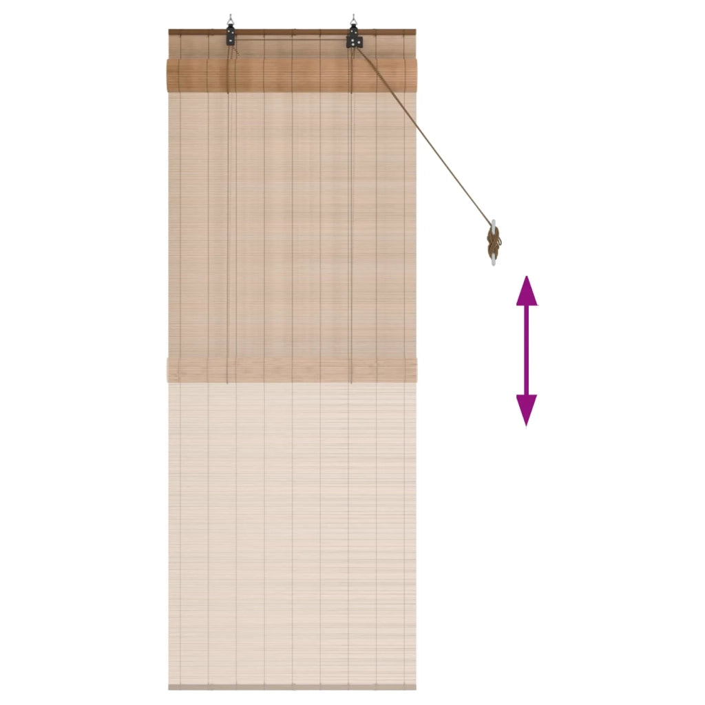 Tenda a rullo Marrone 70 x 160 cm Bambù 42039702